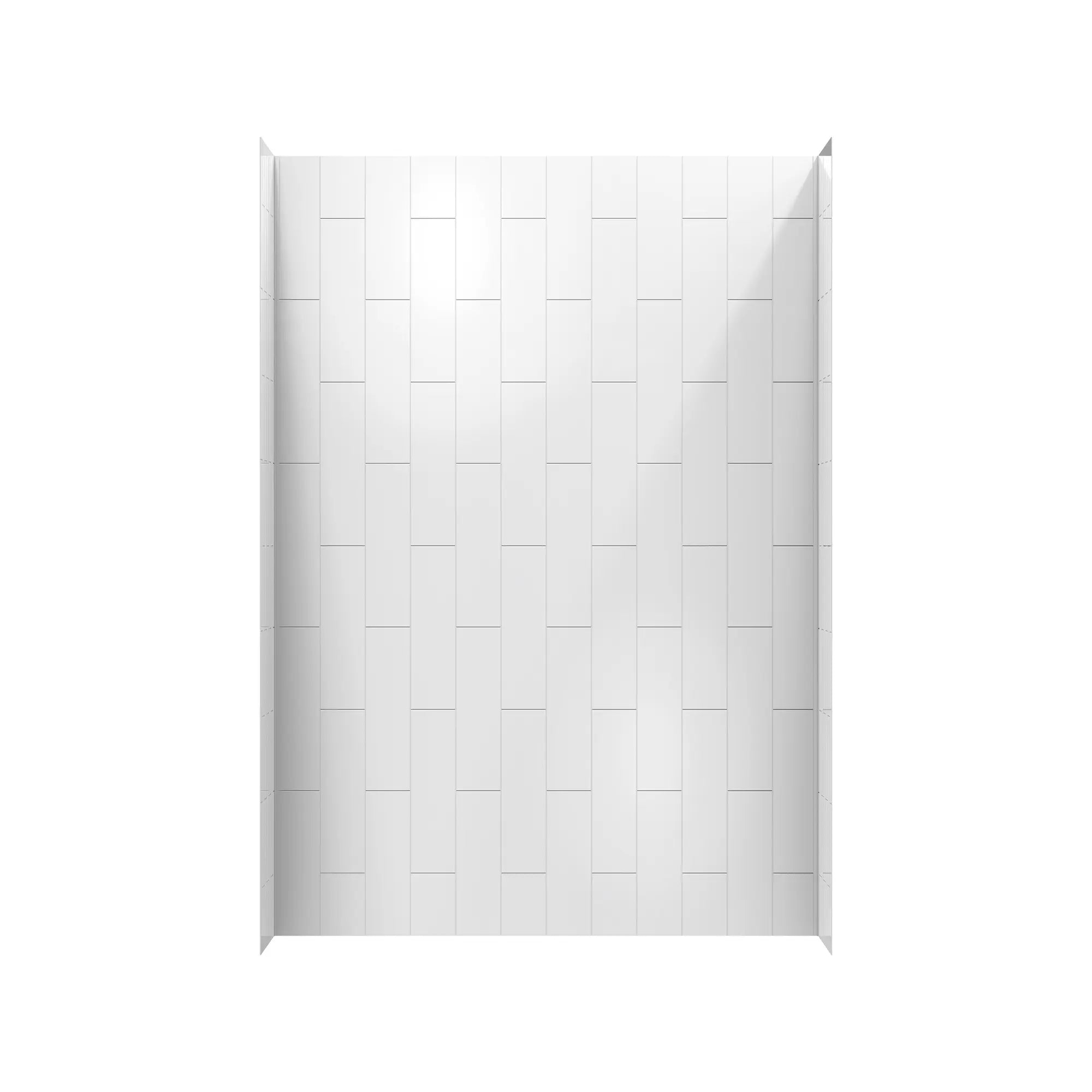 Aspirations - ensemble de parois de douche en carreaux verticaux de 60 x 32 x 84 pouces // BLANC // 188367_Aspirations_SiloFront_2951SWT32.020_0001_APRIL2023_0_CDNwebp_fc4268bf-6169-4683-8e73-85fa9b01dc5d.webp