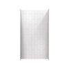 [2951SWT48.020] Aspirations 48 x 36 x 84-Inch Vertical Tile Shower Wall Set - White