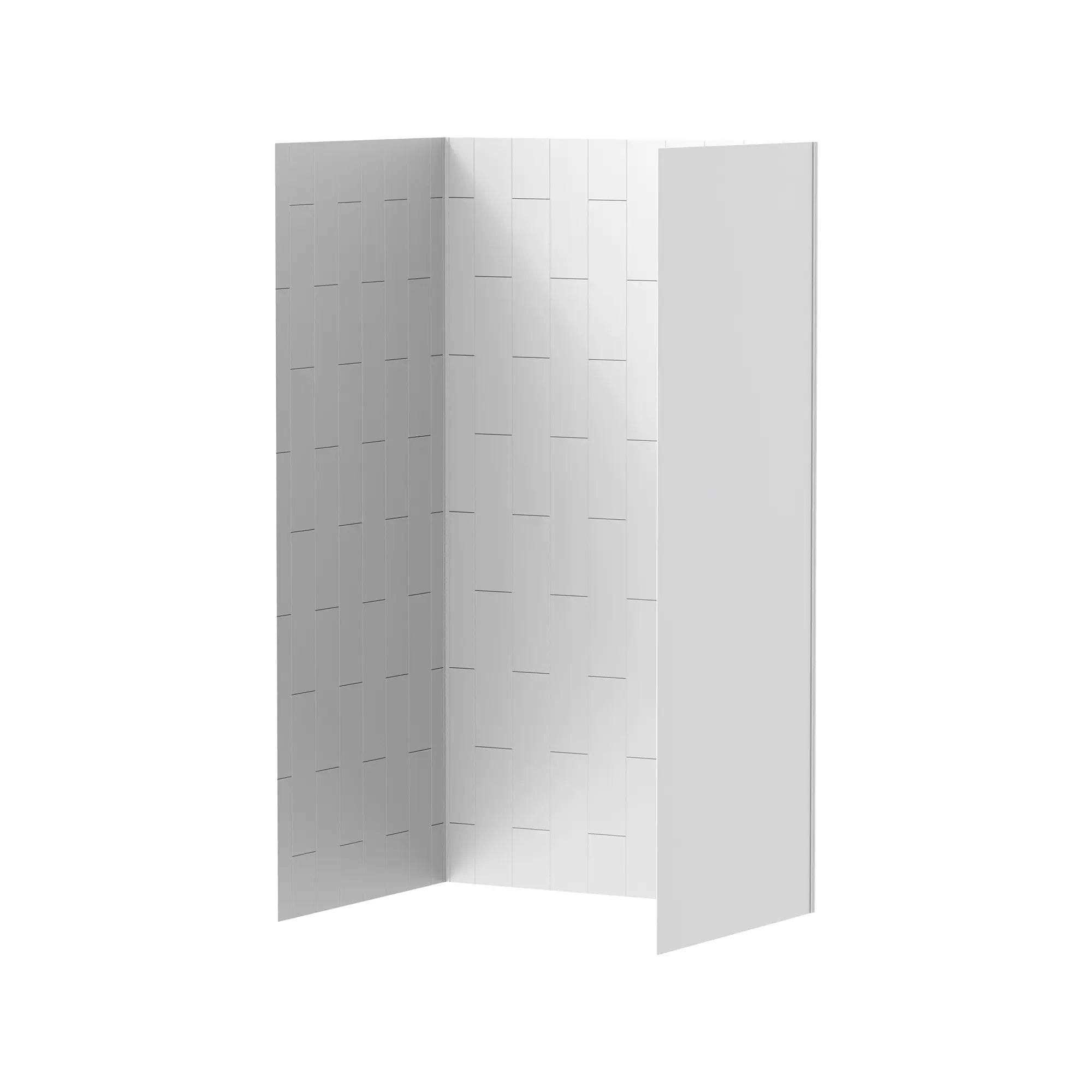 Aspirations - ensemble de parois de douche en carreaux verticaux 48 x 36 x 84 pouces // BLANC // 188378_Aspirations_SiloLeft_2951SWT48_0001_APRIL2023_0_CDNwebp_df5eb21d-2fb0-421b-82cf-e5075ed84367.webp