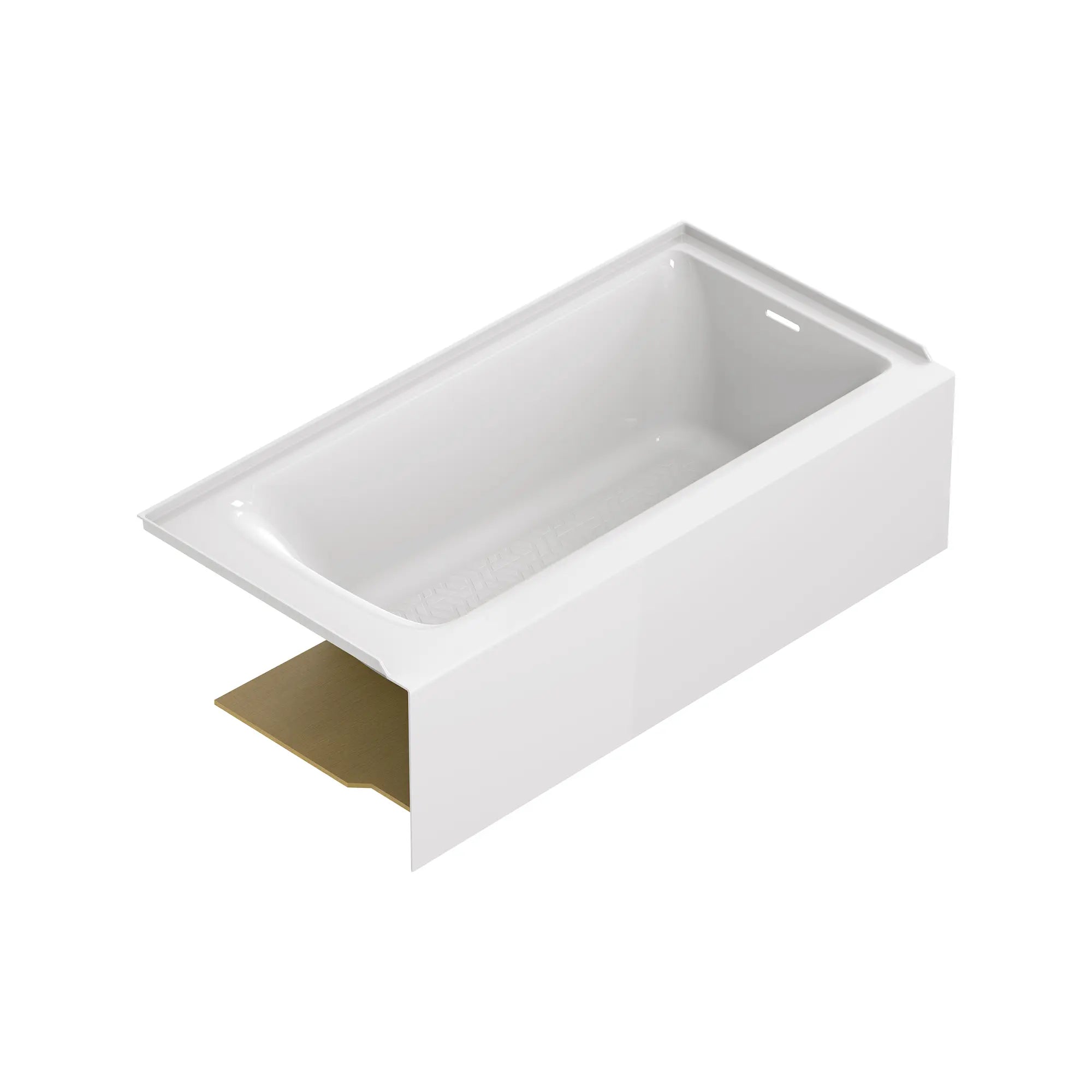 Aspirations - baignoire à tablier intégral de 60 x 30 pouces avec drain à droite // 60 X 30 IN / RIGHT / BLANC // 188448_Aspirations_SiloRight_2963102_0001_APRIL2023_0_CDNwebp.webp