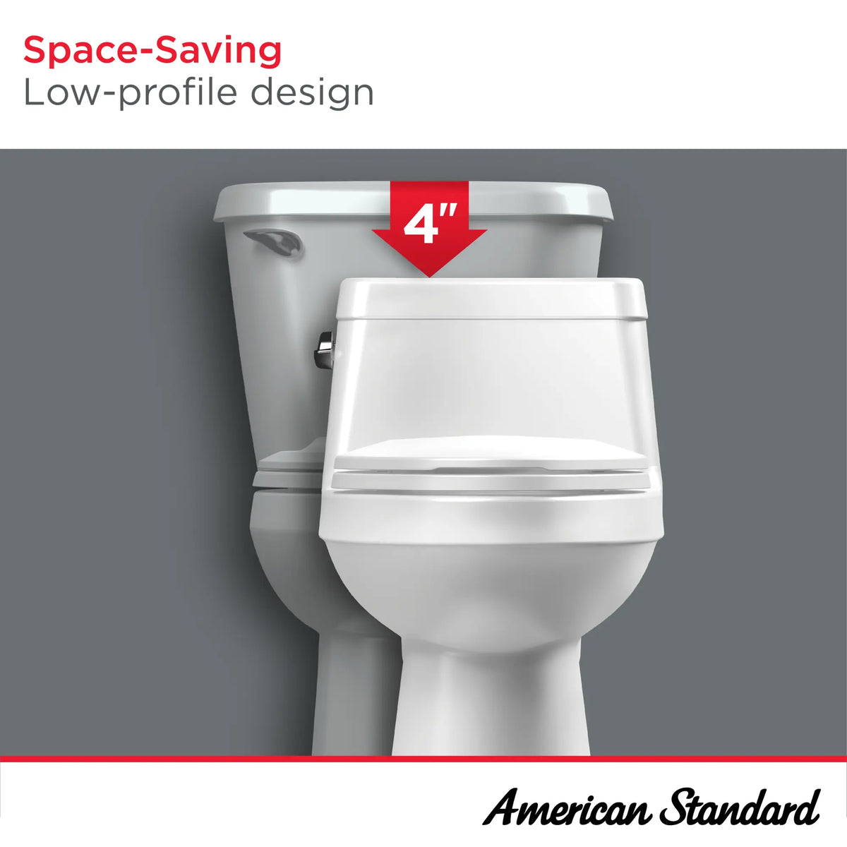 Toilette monopièce Colony®, 1,28 gpc/4,8 lpc, à cuvette allongée à hauteur de chaise avec siège // BLANC // 189039_SpaceSaving_Infographic_Generic_0001_OCT2023_0_CDNwebp_48c99903-e0f0-489e-8458-b56369dbe0a3.webp