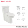 [765AA206.020] Edgemere® Two-Piece Dual Flush 1.28 gpf/4.8 Lpf and 1.0 gpf/3.8 Lpf 12-Inch Rough-In Chair Height Elongated-Front Toilet with Seat - White