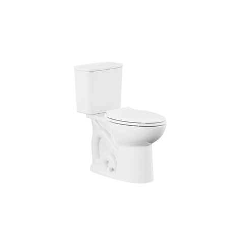 Aspirations - toilette EcoStrength allongée à hauteur de chaise, deux pièces 0,80 gpc/3,0 Lpc, avec levier de déclenchement à droite, sans siège