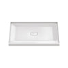 [A8022T-CO.020] Aspirations 48 x 36-Inch Single Threshold Shower Base With Center Drain - White
