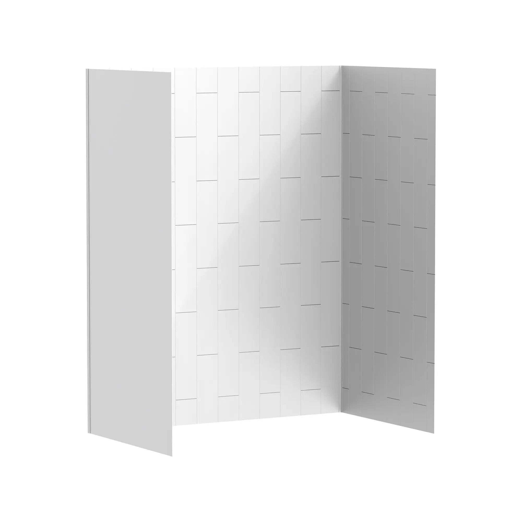 Aspirations - ensemble de parois de baignoire en carreaux verticaux 60 x 36 x 72 pouces // BLANC // 193183_Aspirations_SiloRight_2952BWT36.020_0001_APRIL2023_0_CDNwebp.webp