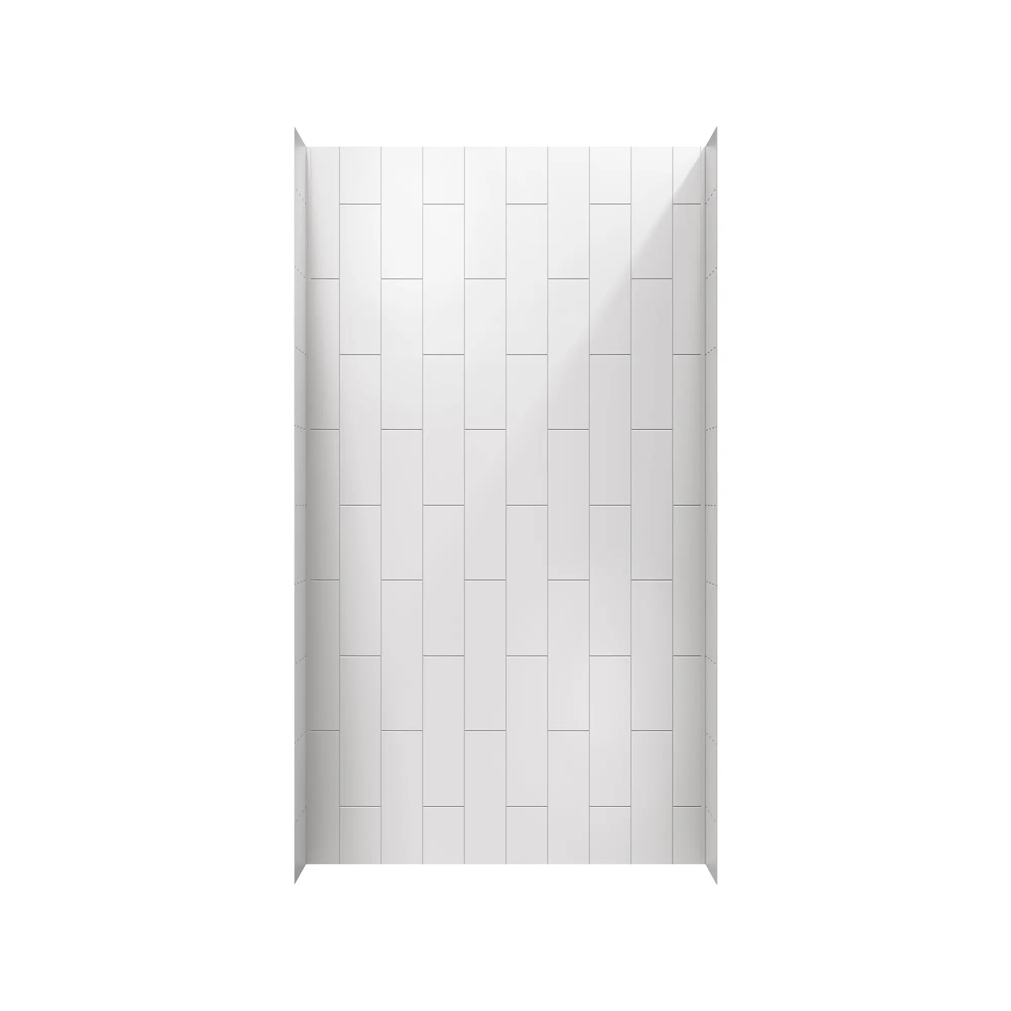 Aspirations - ensemble de parois de douche en carreaux verticaux 48 x 36 x 84 pouces // BLANC // 193190_Aspirations_SiloFront_2951SWT48.020_0001_APRIL2023_0_CDNwebp_cc0d4d79-84ae-4c8b-8ee1-1ad2a9528552.webp