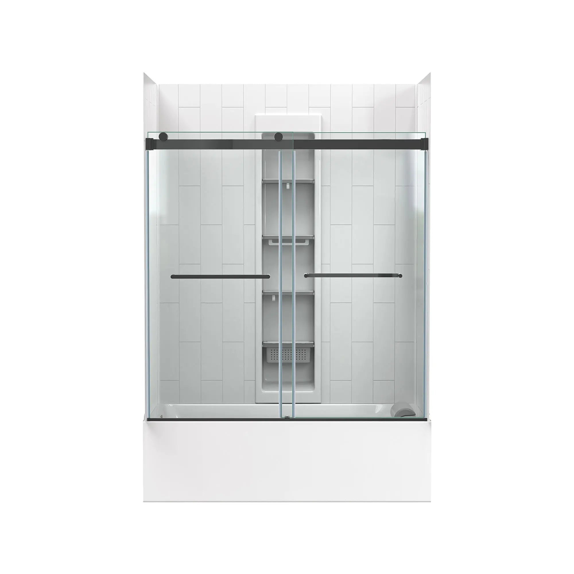 Aspirations - ensemble de parois de baignoire en carreaux verticaux 60 x 32 x 72 pouces // BLANC // 199913_Aspirations_SiloFront_AM00853400.243_2964202.020_2952BWT32.020_7192000.020_0001_Aug2023_CDNwebp.webp