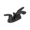 Colony® PRO 4-Inch Centerset 2-Handle Bathroom Faucet 1.2 gpm/4.5 Lpm With Lever Handles // MATTE BLACK // 231624_ColonyPro_SiloRight_7075202.243_0001_Oct2023_CDNwebp.webp