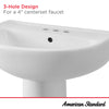 [0468004.020] 24-Inch Evolution 4-Inch Centerset Pedestal Sink Top - White