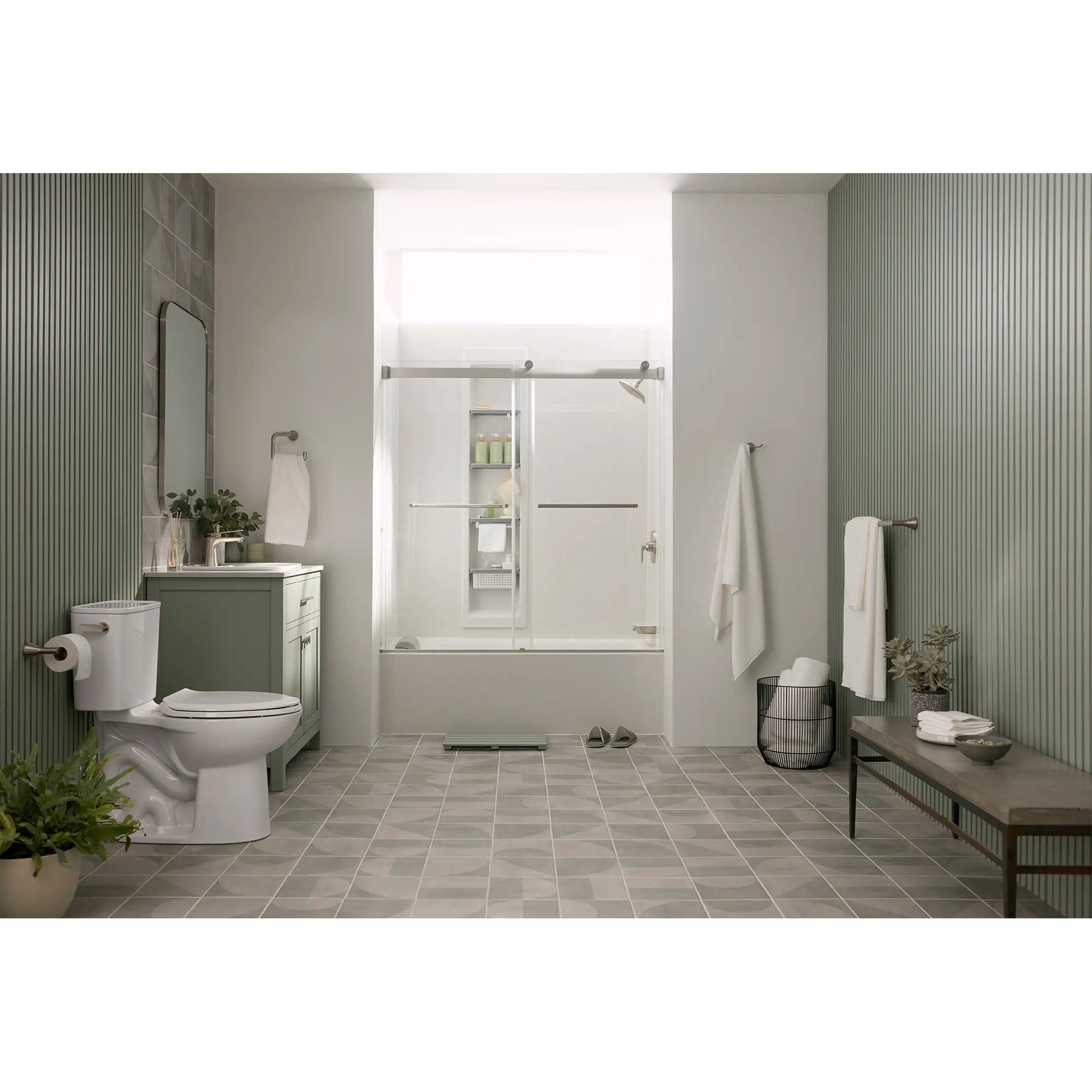 Aspirations - ensemble de parois de baignoire en carreaux verticaux 60 x 32 x 72 pouces // BLANC // 233927_Aspirations_EnvironmentFull_250AA809.020_706110.295_AM00853400.295_7194000_7192000_7181000_2952BWT32.020_2964102.020_7381987-100.295_0001_Nov2023_CDNwebp.webp