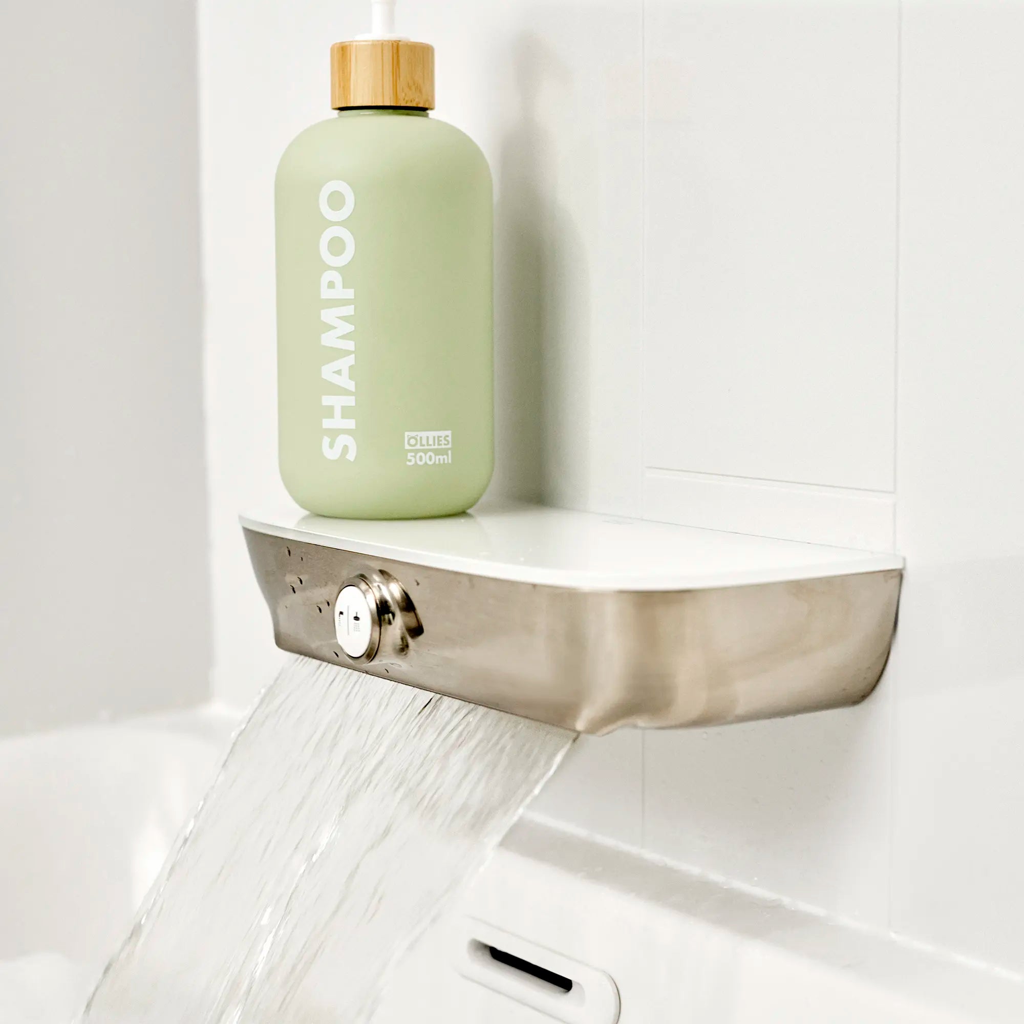 Aspirations - robinet de salle de bain rétractable à poignée simple à levier, 1,2 gpm/ 4,5 L/min // NICKEL BROSSÉ // 234024_Aspirations_EnvironmentCloseUp_7061121.295_8888116.295_0001_Dec2023_CDNwebp.webp