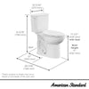 [250AA809.020] Aspirations EcoStrength Two-Piece 0.80 gpf/3.0 Lpf Chair Height Elongated Toilet Less Seat - White