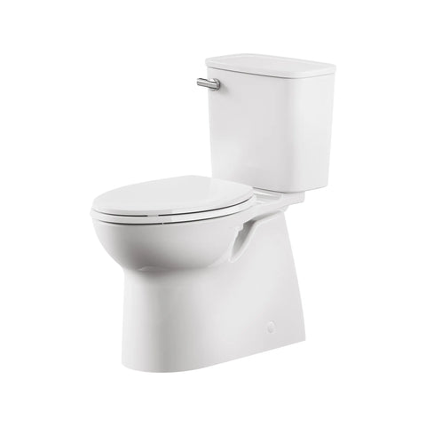 Toilette Aspirations à deux pièces, siphon dissimulé, devant allongé, à hauteur de chaise avec siège, 4,8 lpc/1,28 gpc