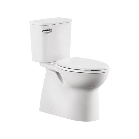 Toilette Aspirations à deux pièces, siphon dissimulé, devant allongé, à hauteur de chaise avec siège, 4,8 lpc/1,28 gpc