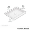 Aspirations 48 x 36-Inch Single Threshold Shower Base With Center Drain // WHITE // 238053_Aspirations_Infographic_A8022T-CO_0002_JAN2024_CDNwebp.webp
