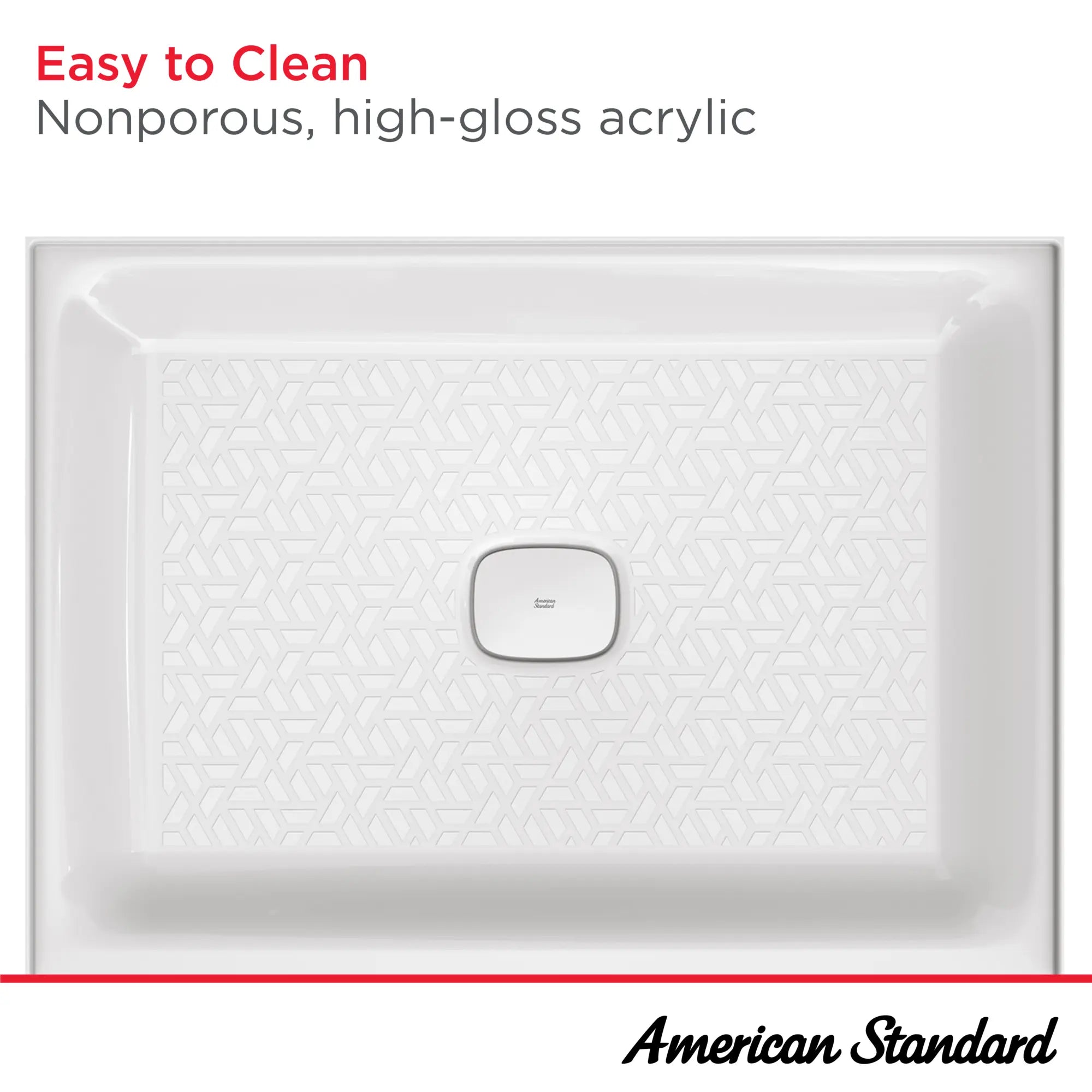 Aspirations - base de douche à seuil unique 48 x 36 pouces avec drain central // 48 X 36 IN / CENTER / BLANC // 238056_Aspirations_Infographic_A8022T-CO_0001_JAN2024_CDNwebp.webp