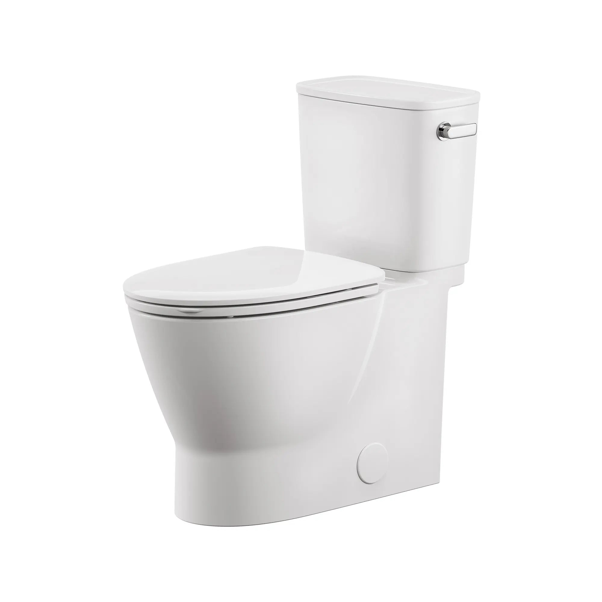 Toilette allongée Aspirations EcoStrength, deux pièces, à hauteur de chaise avec siège, 0,80 gpc/ 3,0 Lpc, avec levier de déclenchement à droite // BLANC // 238533_AspirationsEcostrength_SiloLeft_251AA808.020_0001_Feb2024_CDNwebp.webp