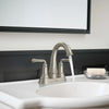 Delancey® 4-Inch Centerset 2-Handle Bathroom Faucet 1.2gpm/4.5 L/min With Lever Handles // BRUSHED NICKEL // 238719_DELANCEY_EnvironmentCloseUp_7052207.295_0002_Jan2024_CDNwebp.webp
