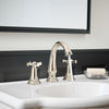 Delancey® 8-Inch Widespread 2-Handle Bathroom Faucet 1.2 gpm/4.5 L/min With Cross Handles // POLISHED  NICKEL // 238727_Delancey_EnvironmentCloseUp_7052827.013_0002_Jan2024_CDNwebp.webp