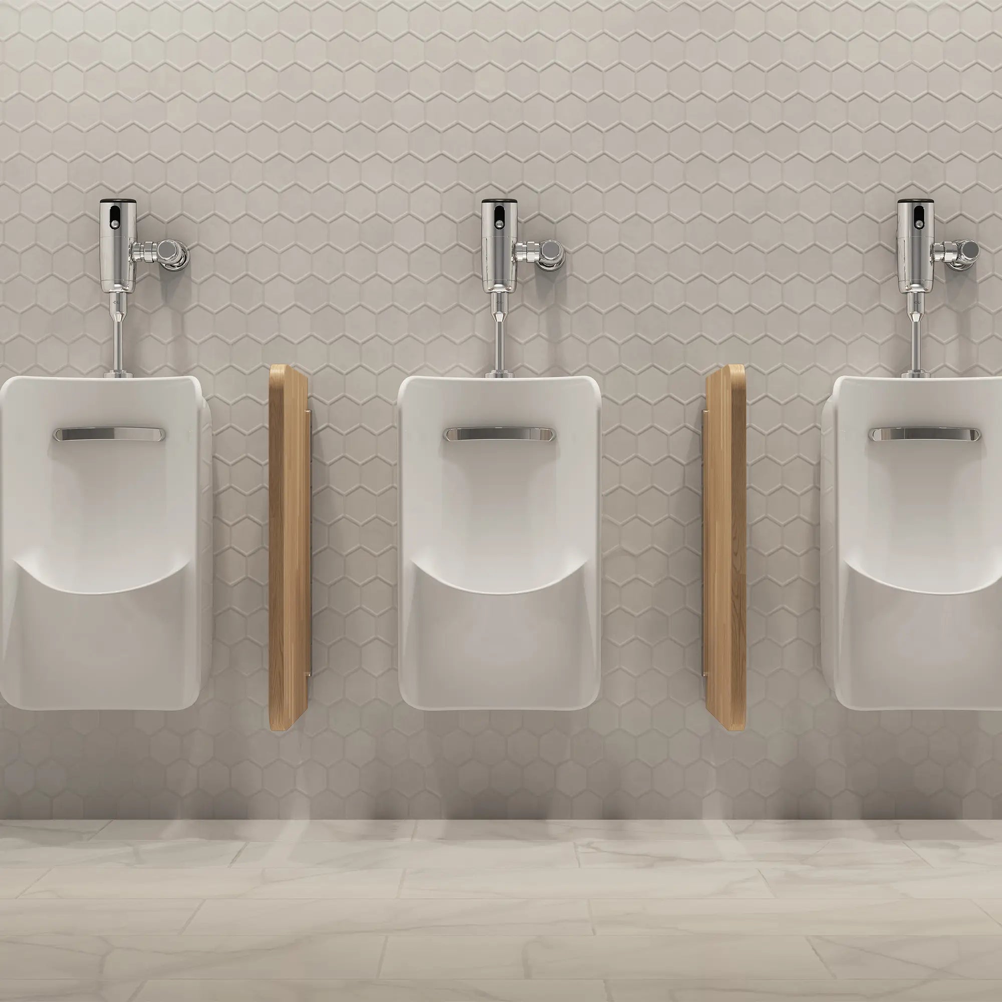 Urinoir Greenbrook® 0,47 à 1,9 Lpc (0,125 gpc à 0,50 gpc), à collet arrière avec EverClean® // BLANC // 238900_DetectLnkIot_EnvironmentCloseUp_607B051.002_6517001EC.020_0001_MARCH2024_CDNwebp.webp