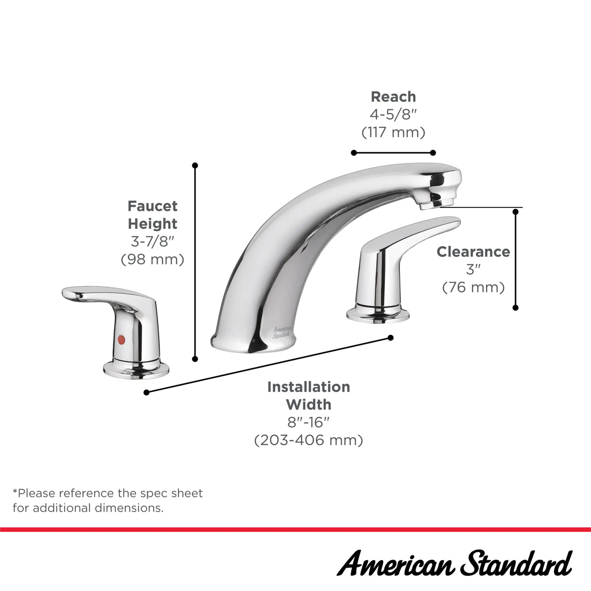 Colony® PRO - Garniture de robinet brut Flash® pour baignoire avec poignées à levier // CHROME POLI // 239533_ColonyPro_Infographic_T075920_0003_MAR2024_CDNwebp.webp