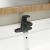 Colony® PRO 4-Inch Centerset Single-Handle Bathroom Faucet 1.2 gpm/4.5 L/min With Lever Handle // MATTE BLACK // 244020_ColonyPro_EnvironmentCloseUp_7075000.243_0001_APRIL2024_CDNwebp.webp