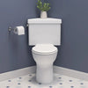 [609AD001.020] Triangle Cadet® PRO Two-Piece 1.28 gpf/4.8 Lpf Chair Height Elongated Toilet With Seat and Wax Ring - White