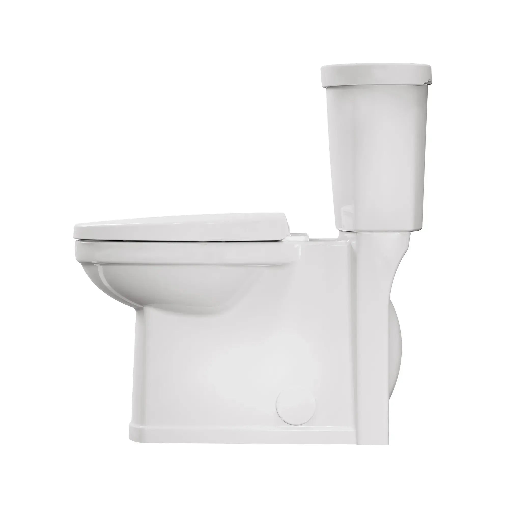 Toilette complète Décor, 2 pièces, 1,28 gpc/4,8 lpc, à cuvette allongée à hauteur de chaise, avec siège // BLANC // 246887_Decor_SiloLeftSide_715AA004.020_3193A-001B.020_4117A-101.020_5359.020_0001_JUNE2024_CDNwebp.webp