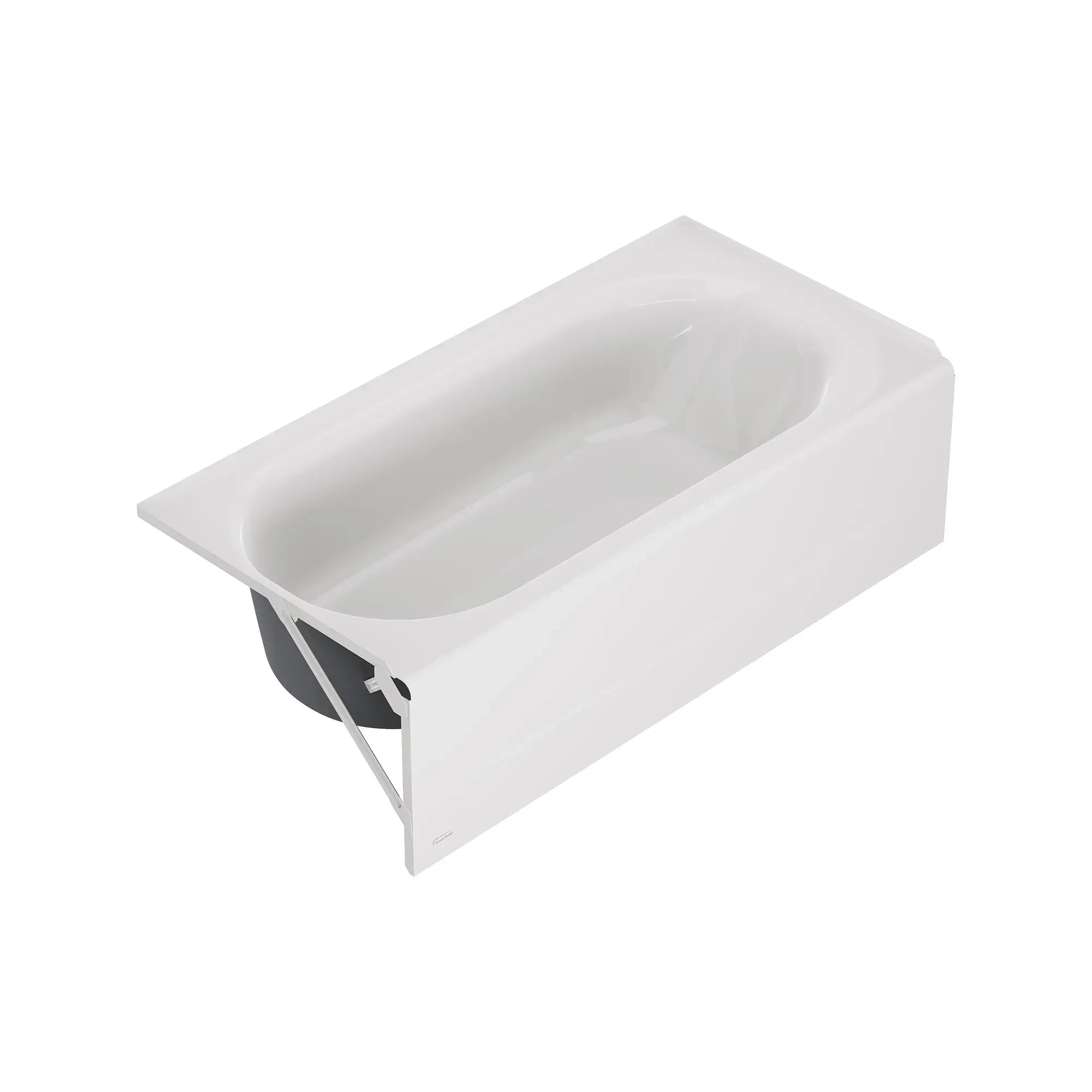 Baignoire Princeton® PRO en acier, tablier intégré, 1 524 x 762 mm (60 x 30 po), plomberie brute au-dessus du sol, orifice d’évacuation à gauche // LEFT / BLANC // 247854_Princeton_SiloRight_1392202.020_0001_AUGUST2024_CDNwebp.webp