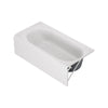 Princeton® PRO Steel 60 x 30-inch Above Floor Rough Integral Apron Bathtub with Right-Hand Outlet // WHITE // 247887_Princeton_SiloLeft_1393202.020_0001_AUGUST2024_CDNwebp.webp