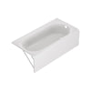 Princeton® PRO Steel 60 x 30-inch Above Floor Rough Integral Apron Bathtub with Right-Hand Outlet // WHITE // 247893_Princeton_SiloRight_1393202.020_0001_AUGUST2024_CDNwebp.webp
