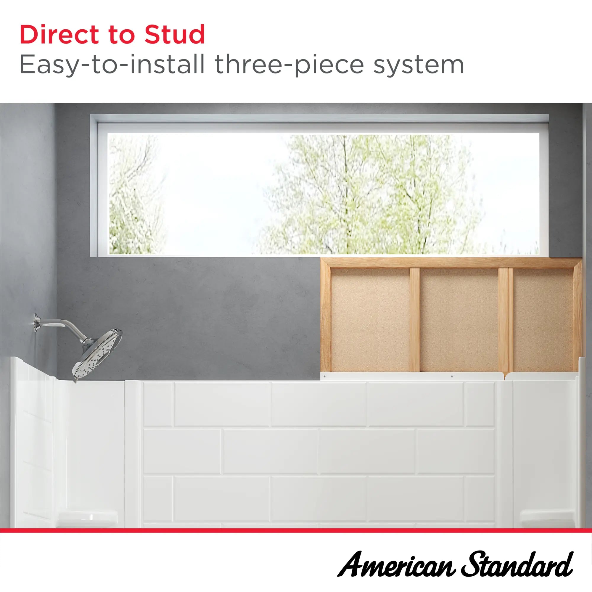 Ensemble de parois de baignoire Princeton® PRO de 1 524 x 762 x 1 524 mm (60 x 30 x 60 po), motif carrelage de métro, fixation directement sur les montants // BLANC // 248078_Princeton_Infographic_3961BWT60_0002_AUG2024_CDNwebp.webp