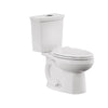 [606CA002.020] H2Option® Two-Piece Dual Flush 1.28 gpf/4.8 Lpf and 0.92 gpf/3.5 Lpf Standard Height Elongated Toilet With Seat and Wax Ring - White