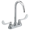 Monterrey® 4-Inch Centerset Gooseneck Faucet With Wrist Blade Handles 1.5 gpm/5.7 Lpm Laminar Flow in Spout Base // CHROME // 258812_P_7500180002_CDNwebp.webp
