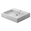 [0621001.020] Studio® 22 x 18-1/2-Inch Above Counter Sink With Center Hole Only - White