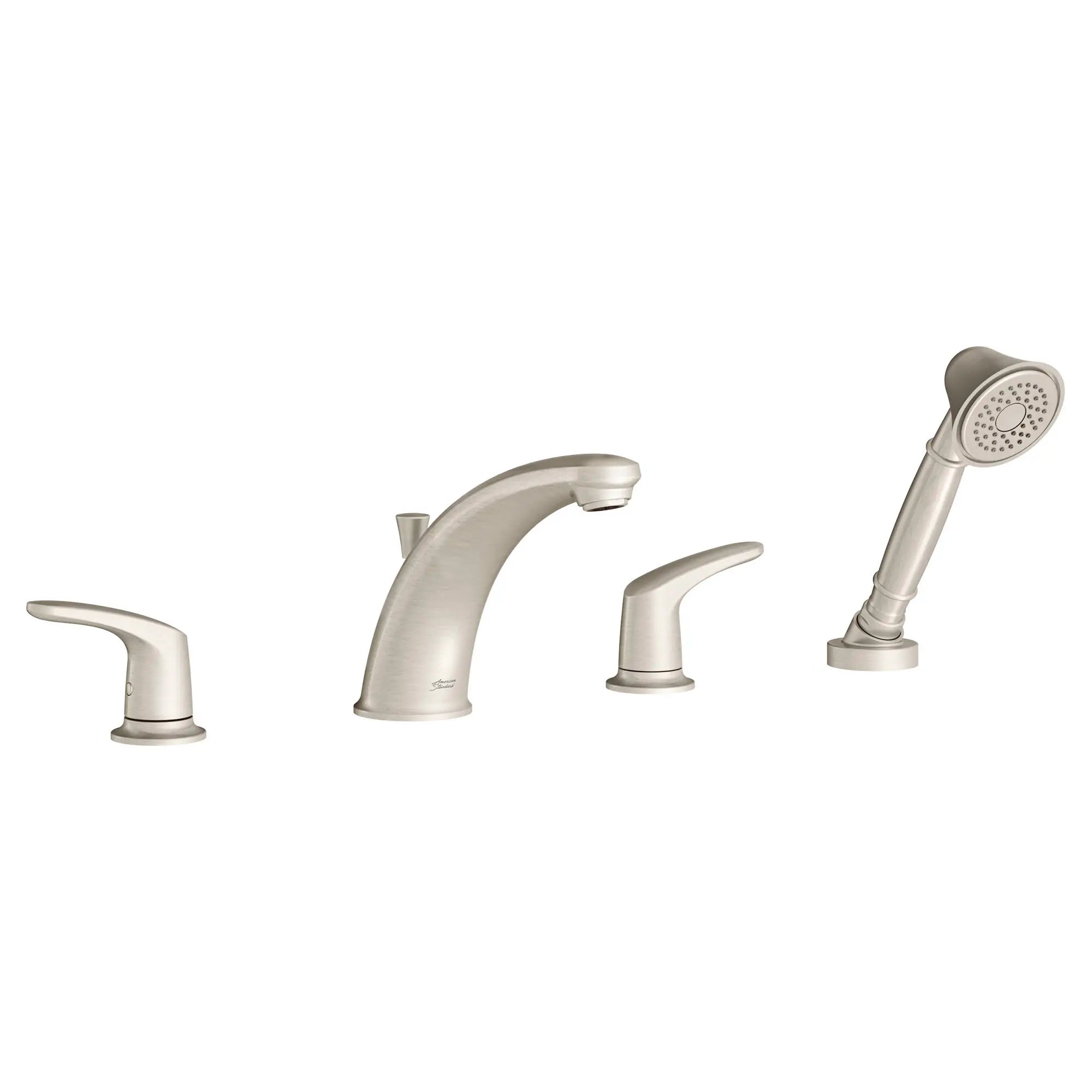 Colony® PRO - Garniture de robinet brut Flash® pour baignoire avec poignées à levier et douchette // NICKEL BROSSÉ // 258994_T075921.295_CDNwebp.webp