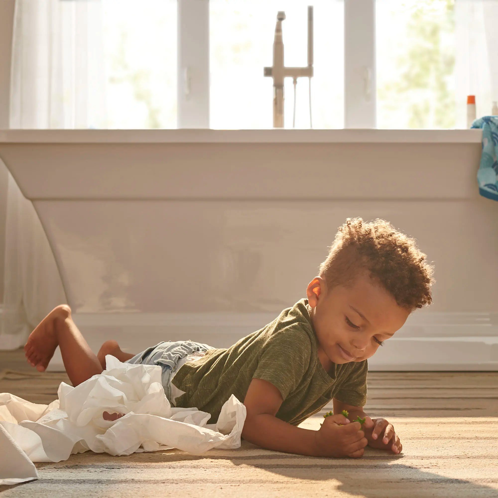 Town Square® S - Robinet de baignoire autoportant pour robinetterie brute Flash® avec poignée à levier // NICKEL BROSSÉ // 259059_L-T455951295_2546004020_CDNwebp.webp