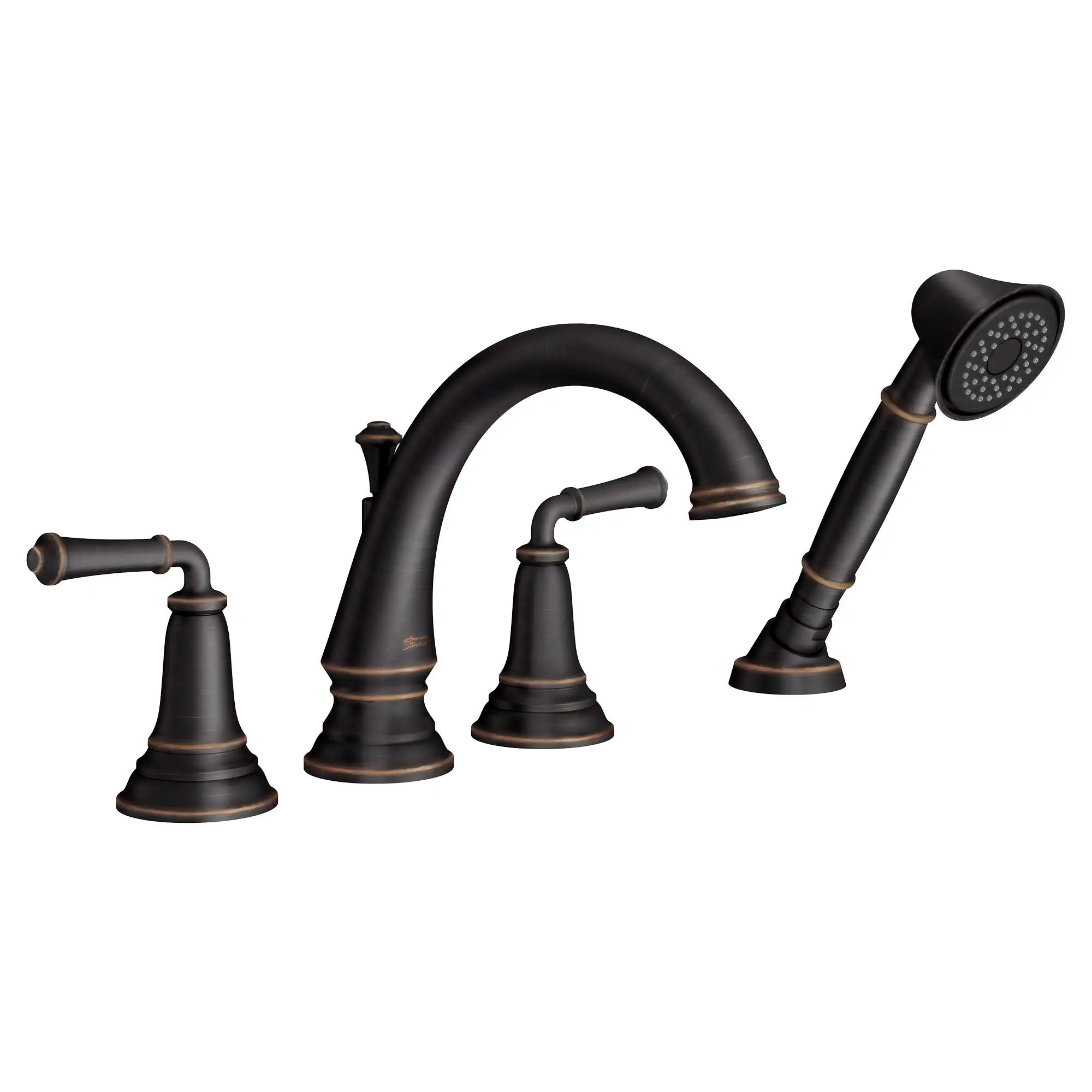 Delancey® - Robinet de baignoire à poignées à levier avec douchette pour robinet brut Flash® // BRONZE LEGACY // 259471_T052901278_CDNwebp.webp