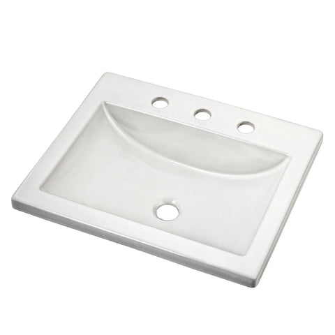 Lavabo Studio® à encastrer, à grand écartement 8 po