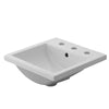 [0642008.020] Studio Carre® Drop-In Sink With 8-Inch Widespread - White