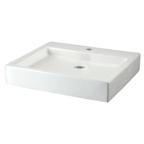 Lavabo Studio® sur plan, 22 x 18,5 po - trou central seulement
