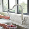 [7032300.075] Copley® Pull-Down Kitchen Faucet With Soap Dispenser - Stainless Steel