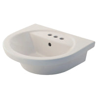 [0403004.222] Tropic® Petite 4-Inch Centerset Pedestal Sink Top - White
