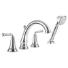 [T052901.002] Delancey® Bathtub Faucet With  Lever Handles and Personal Shower for Flash® Rough-In Valve - Polished Chrome