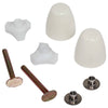 [7381251-200.2220A] 7381251-200.0200A-EZ-INSTALL BOLT CAP KIT, WHITE - White