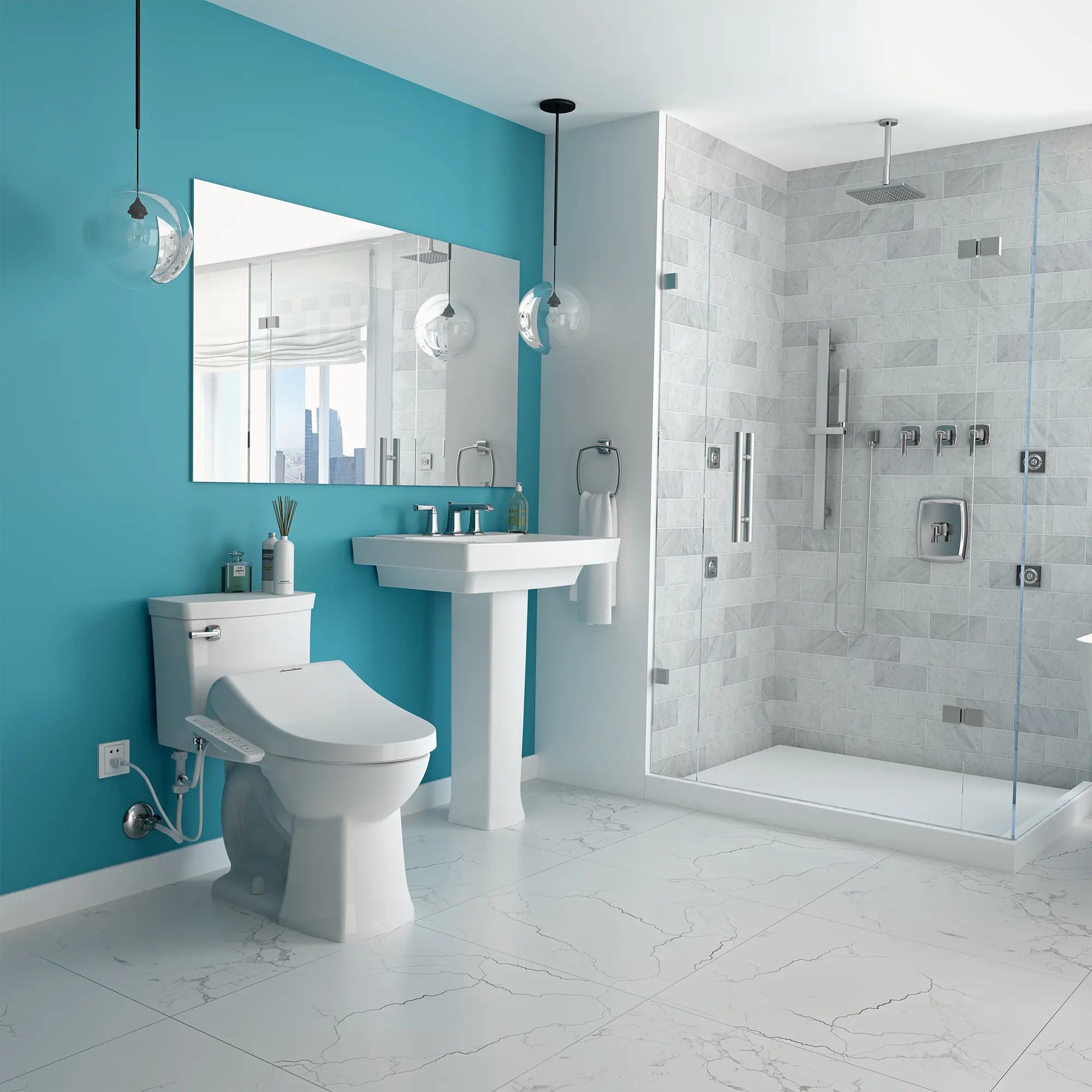 Advanced Clean 1.0 - siège de bidet électrique SpaLet® avec panneau de commande latéral // BLANC // 262272_AdvancedClean_EnvironmentFull_8013A80GPC-020_0001_April2025_0_CDNwebp.webp