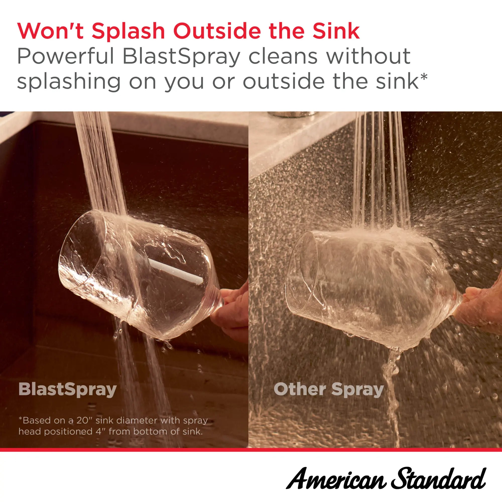 Robinet de cuisine semi-professionnel Aspirations  // CHROME POLI // 262286_Splashing_Infographic_Generic_0001_JUL2025_2_CDNwebp.webp