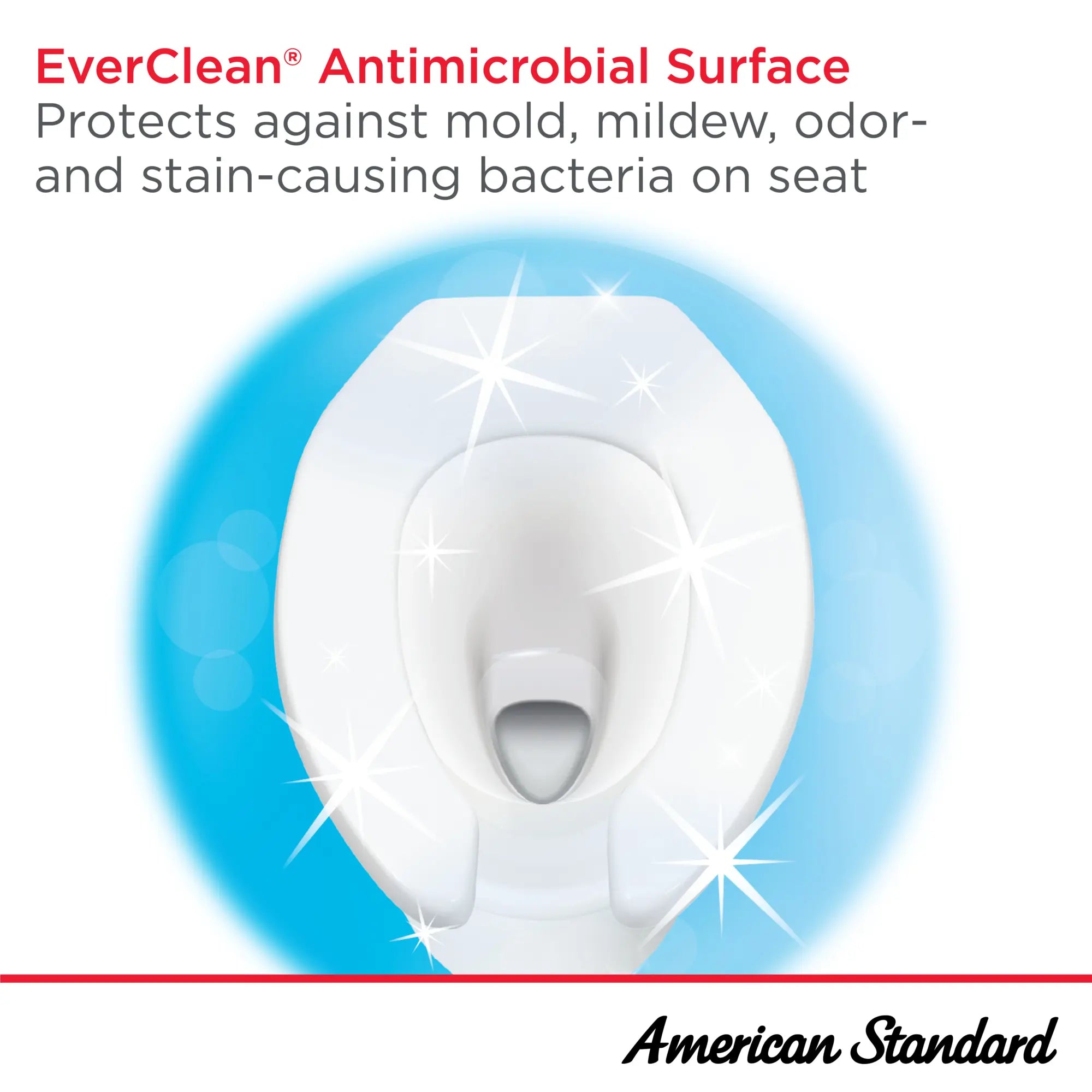 Siège pour cuvette allongé, au devant ouvert, de type commercial et à usage intensif, avec surface EverClean®  // BLANC // 262461_EverClean_Infographic_CommercialSeat_0001_MAY2025_0_CDNwebp.webp