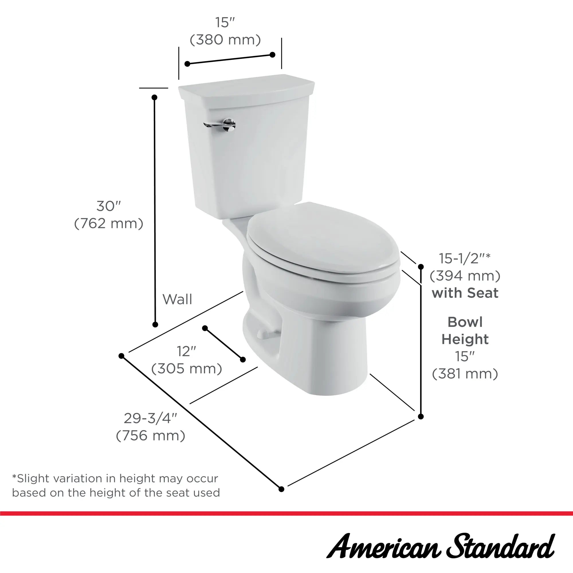 Toilette H2Optimum®, 2 pièces, 1,1 gpc/4,2 lpc, à cuvette allongée à hauteur régulière, sans siège // BLANC // 264992_H2Optimum_Infographic_288CA114_0001_May2025_1_CDNwebp.webp