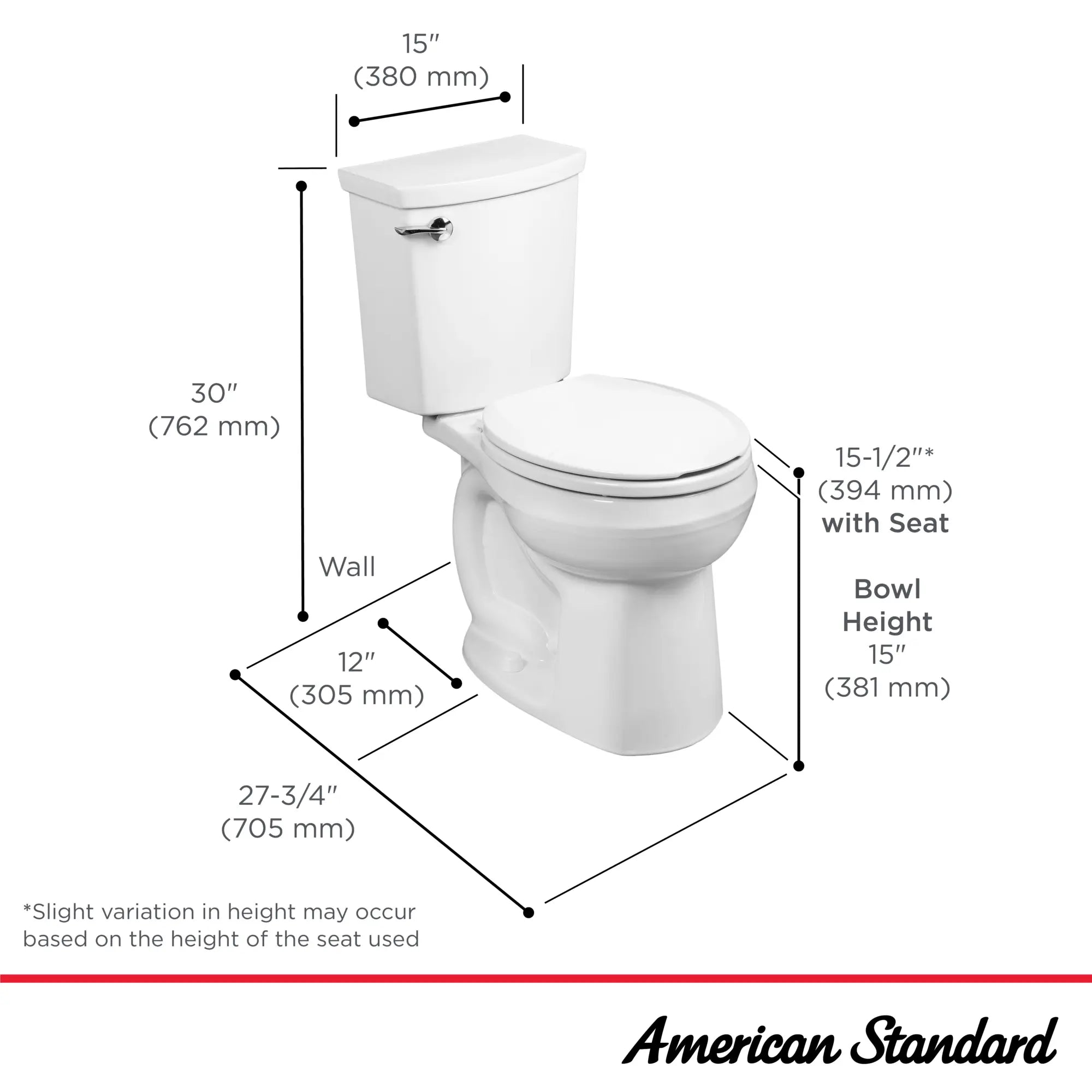 Toilette H2Optimum®, 2 pièces, 1,1 gpc/4,2 lpc, à cuvette au devant rond à hauteur régulière, sans siège // BLANC // 264994_H2Optimum_Infographic_288DA114_0001_May2025_1_CDNwebp.webp